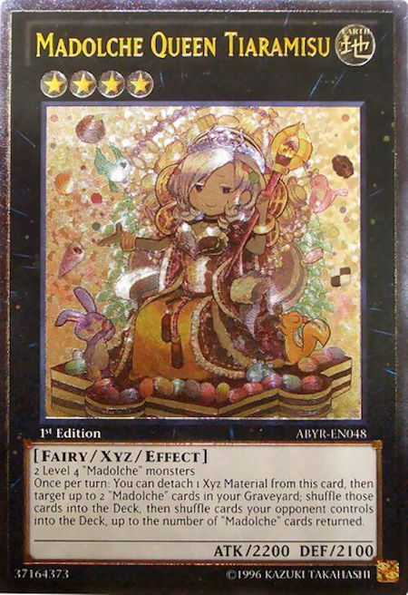 Madolche Queen Tiaramisu (UTR) trading card from Abyss Rising Madolche Queen Tiaramisu (UTR) - Abyss Rising YuGiOh trading card
