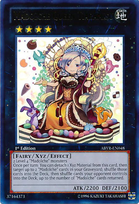 Madolche Queen Tiaramisu - Abyss Rising YuGiOh trading card