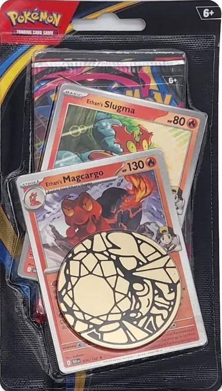 Phantasmal Flames Premium Checklane Blister [Ethan's Magcargo] - ME02: Phantasmal Flames Pokémon trading card