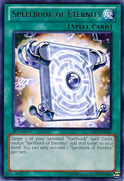 Spellbook of Eternity - Abyss Rising YuGiOh trading card