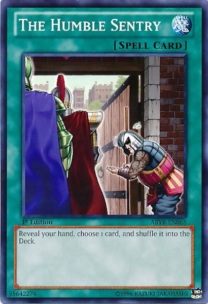 The Humble Sentry - Abyss Rising YuGiOh trading card