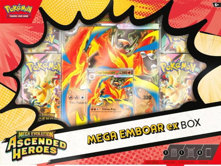 Ascended Heroes Mega Emboar ex Box - ME: Ascended Heroes Pokémon trading card