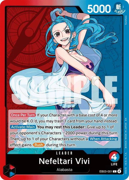 Nefeltari Vivi (001) - Extra Booster: One Piece Heroines Edition One Piece trading card