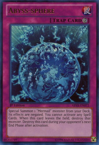 Abyss-sphere trading card from Abyss Rising Abyss-sphere - Abyss Rising YuGiOh trading card