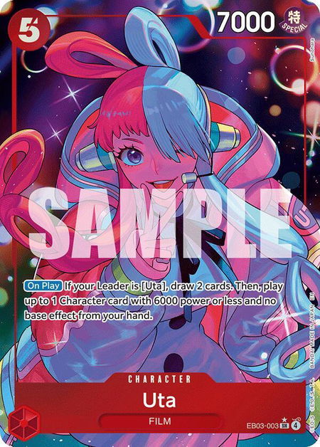 Uta (003) (Alternate Art) - Extra Booster: One Piece Heroines Edition One Piece trading card