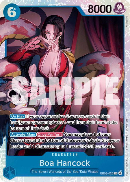 Boa Hancock trading card from Extra Booster: One Piece Heroines Edition Boa Hancock - Extra Booster: One Piece Heroines Edition One Piece trading card