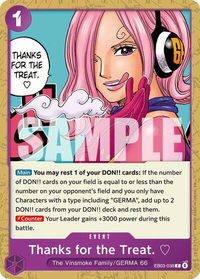 Thanks for the Treat. - Extra Booster: One Piece Heroines Edition (EB-03) #EB03-038 - Common One Piece Trading Card