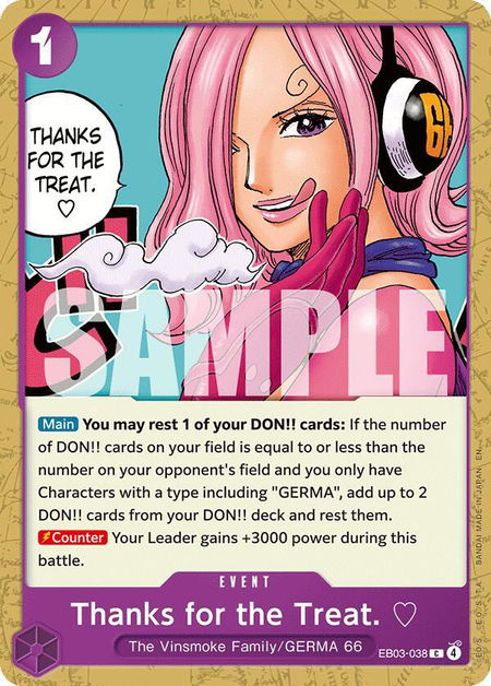 Thanks for the Treat. - Extra Booster: One Piece Heroines Edition One Piece trading card