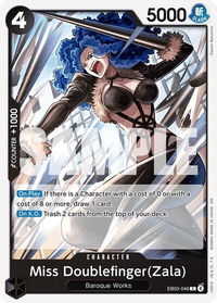 Miss Doublefinger(Zala) - Extra Booster: One Piece Heroines Edition (EB-03) #EB03-046 - Common One Piece Trading Card
