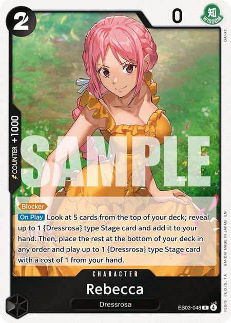 Rebecca - Extra Booster: One Piece Heroines Edition One Piece trading card