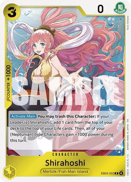 Shirahoshi - Extra Booster: One Piece Heroines Edition One Piece trading card