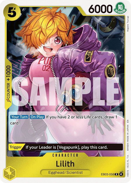 Lilith trading card from Extra Booster: One Piece Heroines Edition Lilith - Extra Booster: One Piece Heroines Edition One Piece trading card