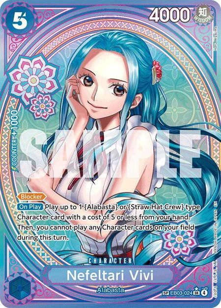 Nefeltari Vivi (024) (SP) trading card from Extra Booster: One Piece Heroines Edition Nefeltari Vivi (024) (SP) - Extra Booster: One Piece Heroines Edition One Piece trading card