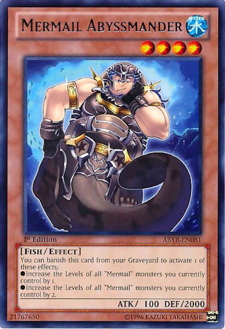 Mermail Abyssmander - Abyss Rising YuGiOh trading card