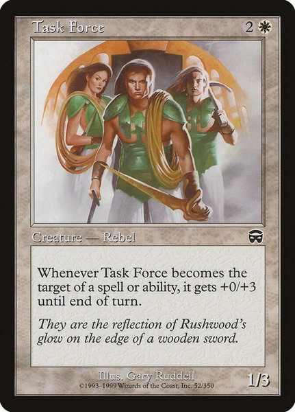 Task Force trading card from Mercadian Masques Task Force - Mercadian Masques Magic: The Gathering trading card