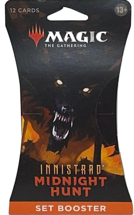 Innistrad: Midnight Hunt - Sleeved Set Booster Pack trading card from Innistrad: Midnight Hunt Innistrad: Midnight Hunt - Sleeved Set Booster Pack - Innistrad: Midnight Hunt Magic: The Gathering trading card