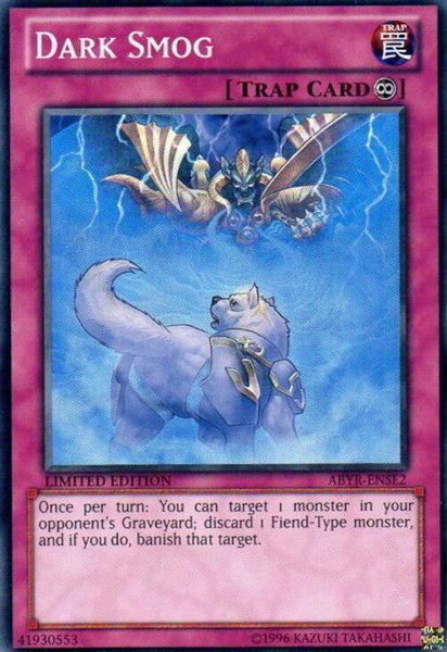 Dark Smog trading card from Abyss Rising Dark Smog - Abyss Rising YuGiOh trading card