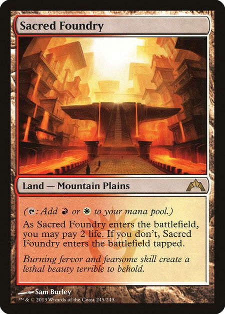 Sacred Foundry - Gatecrash Magic: The Gathering trading card