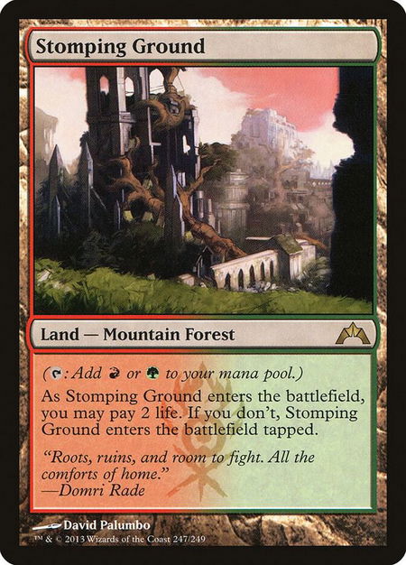 Stomping Ground - Gatecrash Magic: The Gathering trading card
