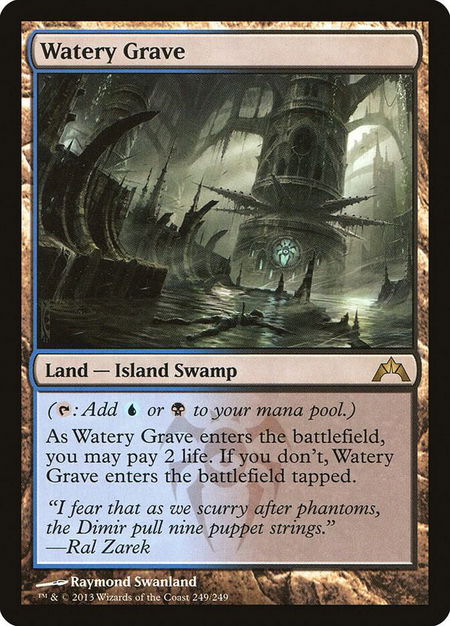 Watery Grave - Gatecrash Magic: The Gathering trading card
