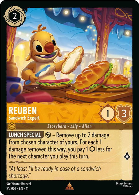 Reuben - Sandwich Expert - Winterspell Disney Lorcana trading card