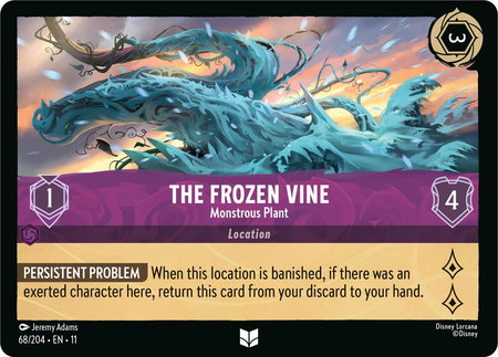 The Frozen Vine - Monstrous Plant - Winterspell Disney Lorcana trading card