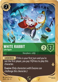 White Rabbit - Late Again - Disney Lorcana Promo Cards (DLPC) #29 - Promo Disney Lorcana Trading Card