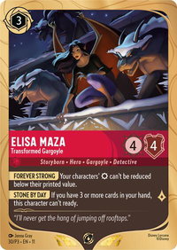 Elisa Maza - Transformed Gargoyle - Disney Lorcana Promo Cards (DLPC) #30 - Promo Disney Lorcana Trading Card