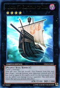 Number 50: Blackship of Corn - Yu-Gi-Oh! ZEXAL Manga Promotional Cards (YZ0#) #YZ02-EN001 - Ultra Rare YuGiOh Trading Card