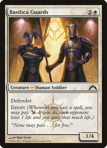 Basilica Guards - Gatecrash Magic: The Gathering trading card