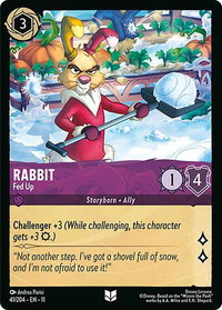 Rabbit - Fed Up - Winterspell (11) #41/204 - Uncommon Disney Lorcana Trading Card