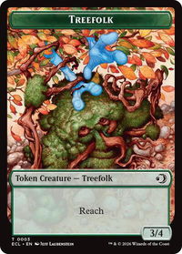 Treefolk // Goblin Double-Sided Token - Lorwyn Eclipsed (ECL) #3 // 6 - Token Magic: The Gathering Trading Card
