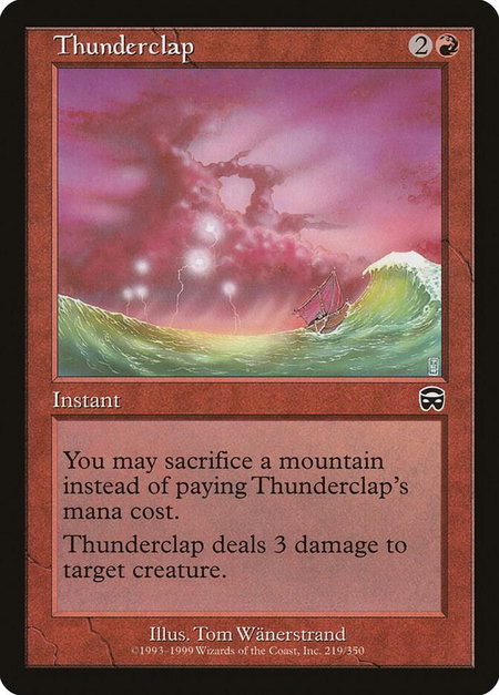 Thunderclap - Mercadian Masques Magic: The Gathering trading card