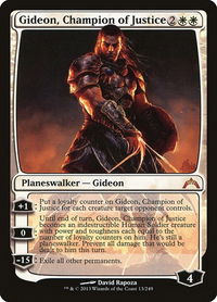 Gideon, Champion of Justice - Gatecrash (GTC) #13 - Mythic Magic: The Gathering Trading Card