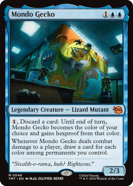 Mondo Gecko - Teenage Mutant Ninja Turtles Magic: The Gathering trading card