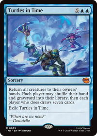 Turtles in Time - Teenage Mutant Ninja Turtles (TMT) #55 - Mythic Magic: The Gathering Trading Card