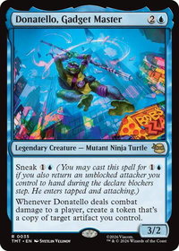 Donatello, Gadget Master - Teenage Mutant Ninja Turtles (TMT) #35 - Rare Magic: The Gathering Trading Card