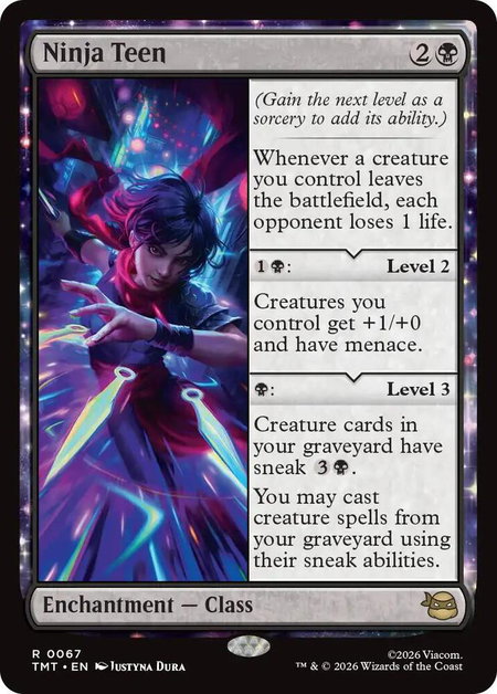 Ninja Teen - Teenage Mutant Ninja Turtles Magic: The Gathering trading card