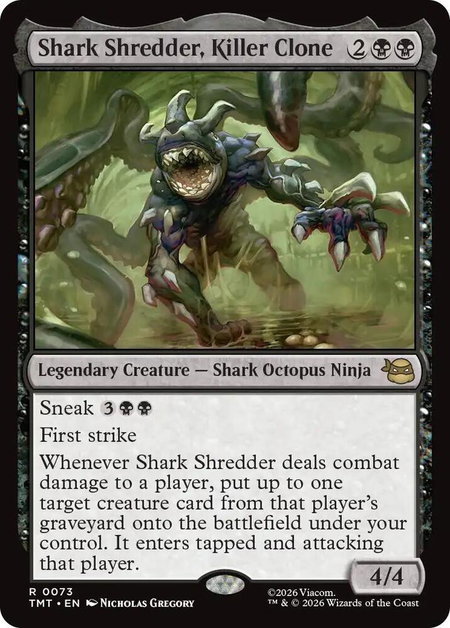 Shark Shredder, Killer Clone - Teenage Mutant Ninja Turtles Magic: The Gathering trading card