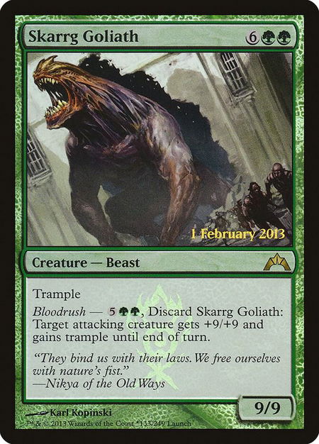 Skarrg Goliath - Launch Party & Release Event Promos Magic: The Gathering trading card
