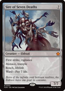 Sire of Seven Deaths - Promo Pack: Lorwyn Eclipsed (PPECL) #1 - Mythic Rare Magic: The Gathering Trading Card