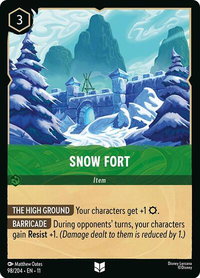 Snow Fort - Winterspell (11) #98/204 - Uncommon Disney Lorcana Trading Card