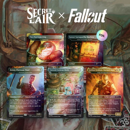 Secret Lair Drop: Secret Lair x Fallout: Welcome to New Vegas - Traditional Foil Edition - Secret Lair Drop Series Magic: The Gathering trading card