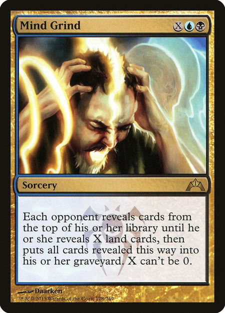 Mind Grind - Gatecrash Magic: The Gathering trading card