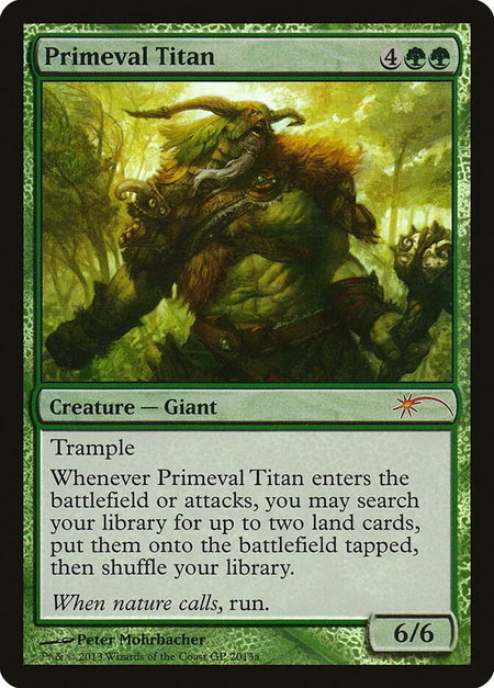 Primeval Titan - Grand Prix Promos Magic: The Gathering trading card