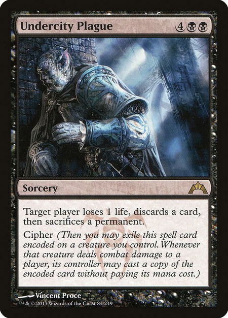 Undercity Plague - Gatecrash Magic: The Gathering trading card