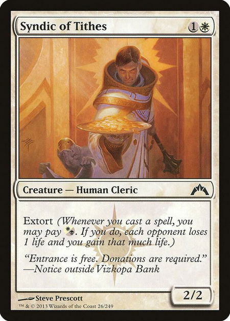Syndic of Tithes - Gatecrash Magic: The Gathering trading card
