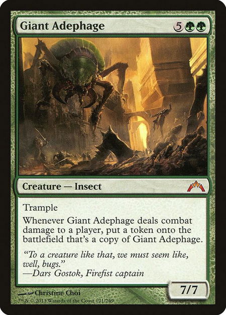 Giant Adephage - Gatecrash Magic: The Gathering trading card