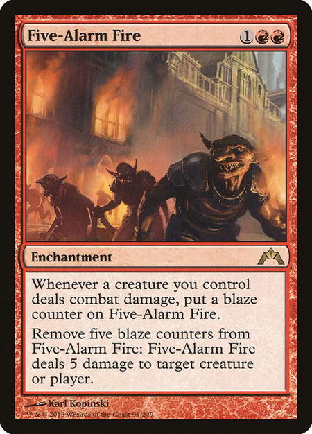 Five-Alarm Fire - Gatecrash Magic: The Gathering trading card