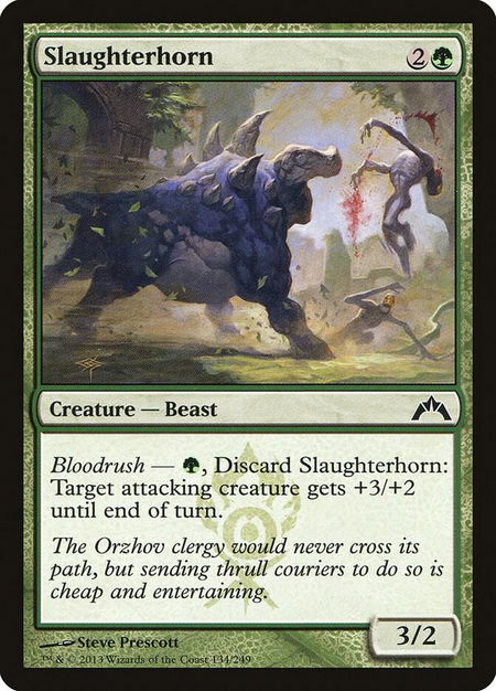 Slaughterhorn - Gatecrash Magic: The Gathering trading card